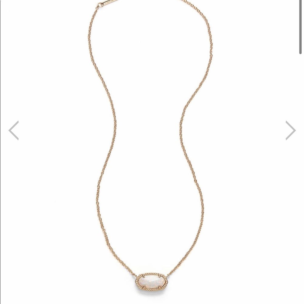 Kendra Scott white and gold necklace